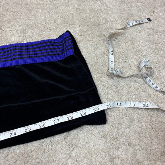 Needles Velour Track Pants Joggers Men's XL Black Blue - Picture 7 of 8